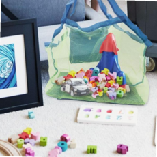 여름 그물망가방 목욕가방 메쉬가방 물놀이가방 대형 접이식 휴가 메쉬백 비치백, 본상품