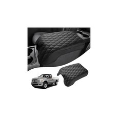 Autorder 센터 콘솔 커버 2011-2016 포드 F250/F350/F450/F550 액세서리 팔걸이 쿠션 가죽 중간 긁힘 방지 패드 반려동물용 버킷 시트만 해당 2348