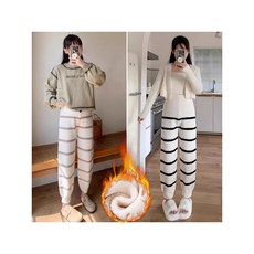 半邊絨孕婦睡褲 不勒肚子設計 秋冬加絨保暖 月子暖暖褲 孕期居家褲 遛彎長褲 柔軟舒適 多功能收納 台灣發貨