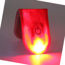 안전등 자전거 사이클 LED 마그네틱 반사 안전 클립 11330, 1개, 오렌지