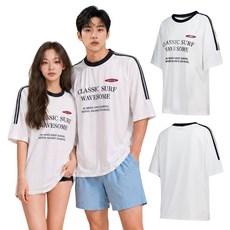 UPF50+[44~105] 비키비키 클래스 남녀공용 래쉬가드 상의 빅사이즈 비치웨어 수영복