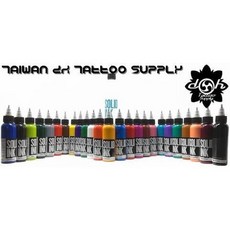 美國原裝進口紋身色料套裝, 1個, 1ozSOLID INK基本色套裝25色