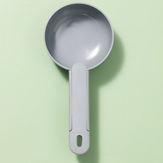 【PetHaus】*台灣現貨* 飼料勺 飼料桶勺 密封夾 寵物飼料勺 勺子 大勺口 方便挖取, 經典灰, 1個