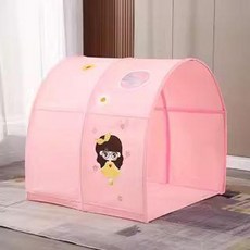 공주 텐트 침대 실내 꾸미기 어린이방꾸미기 인테리어 원형, 1개, 핑크걸