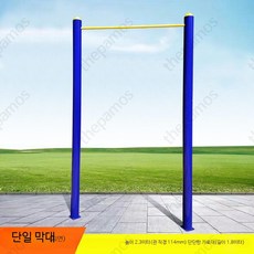 야외 철봉 기구 공원 광장 실외 체육시설용 운동 학교 야외철봉 마당 풀업바, 단일 막대 114관 매립형 1.8m, 단일 모델