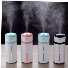 초음파가습기 텀블러 USB 미니 가습기 M1, 핑크, USB아답터