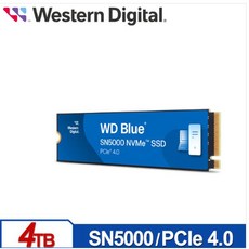 WD 威騰 藍標 SN5000 4TB Gen4 M.2 NVMe PCIe SSD (最高讀取5500MB/s 五年保固)