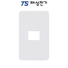 태성전기 제일전기 디아트 화이트 대각1구 플레이트, 1개