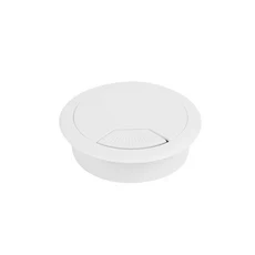 50MM/60MM 데스크 코드 그로멧 와이어 구멍 커버 라인 콘센트 포트 스레딩 박스 웹캠 케이블 전달 사무실, 07 White 50MM
