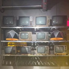 레트로 tv 카메라 디스플레이 매장 사진 텔레비전, 1개, 17 재생+WF+미러링 랜덤 발송