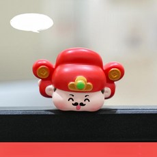 귀여운 대형 화이트 구스 디스플레이 장식 사무실 인테리어 선물, 1개, 부의 신 환영