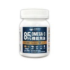汪喵星球 85%機能魚油，高濃度Omega-3，犬用皮膚保健，毛髮亮麗，提升免疫力, 60顆, 綜合營養補充品, 2個