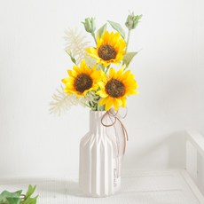 라이트해바라기화병set 35cm (DIY) 조화 인테리어, 1개