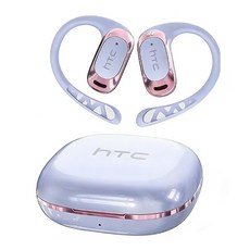 HTC 原廠 ai翻譯 不入耳耳機 藍牙耳機 耳掛式 智能 運動 通話, NE28紫色,HTC全新原廠（新升級ai翻譯）