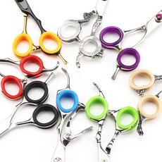 더빗다 미용가위 만능 실리콘 고무링 모든가위사용가능, 12개, 혼합컬러