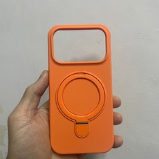 DFMEI 適用蘋果15promax帶磁吸支架手機殼液態硅膠iPhone17帶支點保護套