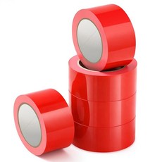 Frienda 5롤 바닥 비닐 테이프 마킹 코트 야외 경기장 장비 사회적 거리두기 체육관 운동 장비용(5.1cm x 60m(2인치 60야드) 레드)300503