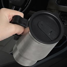 물 스테인레스 주전자 차량 여행 스틸 난방 12V 커피 캠핑 보온 우유 머그잔 컵 전기 자동차 500ml