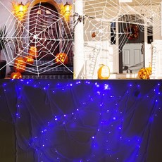 할로윈데이 파티 LED 불빛 거미줄 데코 귀신의집 장식 공포영화