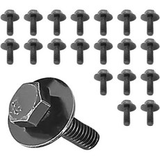 71315-122382A 20개 M6 육각 머리 세임스 본체 볼트 1.0 x 20mm 느슨한 와셔 변속기 팬용 오일 17mm 포함 OEM 11504570 교체 토요타 스바루 닷