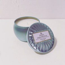 Voluspa 太平洋海風 Casa Pacifica 美國香氛蠟燭 霧面銀小鐵盒, 1個