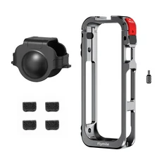 Flymile X5 카메라 케이지 360 용 사진 액세서리 콜드 슈가있는 알루미늄 합금 프레임 보호 리그, 01 Camera Cage