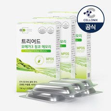 [공식]트리어드 [트리어드 오메가3 징코 메모리] 오메가3와 은행잎추출물 함유로 혈행 건강과 기억력 개선 더블집중케어, 3박스, 30회분
