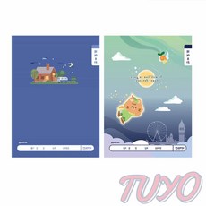 투요 초등 1 2 국어 8칸 초등공책 유치원공책 글씨노트, 랜덤