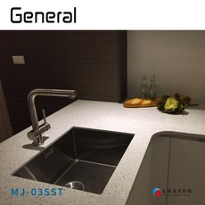 富爾康 General廚房不鏽鋼伸縮龍頭 MJ-035，冷熱水台面式無鉛龍頭，台灣製造, 1個, General伸縮龍頭MJ-350ST
