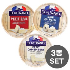 일드 프랑스 쁘띠 브리&까망베르&브리오블루 125g (3종세트)