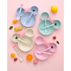 키즈라인 10세트 어린이집 생일선물 답례품 구디백 유치원 어린이 식판 (오후1시당일발송), 1개, 3종세트, 핑크5+블루5