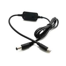 USB C Type C PD ~ 8.4V 5.5x2.1mm DSLR 카메라 용 더미 배터리 자전거 LED 램프 라이트 자전거 헤드 라이트 용 복무원 케이블, 1개, 그림과 같이