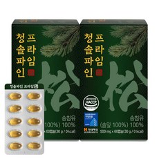 청솔 파인 솔잎농축 식약청 인증 프리미엄 솔잎 송침유 정품, 2개, 60회분