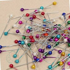 100p 고랑몰라 컬러 진주핀 게시판핀