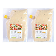 양배추 샐러드 참깨 드레싱 소스, 1.2kg, 2개