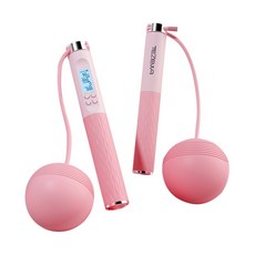 TEZEWA 無繩計數跳繩 健身訓練跳繩, 1個, 粉色大球(350g)
