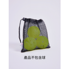 DUOPRO 輕巧透氣束口網袋 球類收納袋 羽毛球 網球收納 方便攜帶, Black, 1個