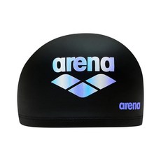 아레나 실리코팅 수모 샤베트 이지핏 수영모자 수영모, 아레나수모샤베트 BLK, 1개