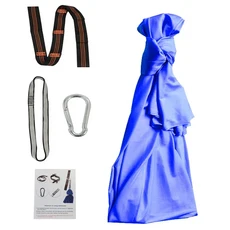 감각 그네 실내외용 하드웨어 포함 최대 117.9kg260파운드까지 견딜 수 있 성인용 기쁨 자증 ADHD 아스퍼거 증후군 성인 해먹 블루 미주 내수용