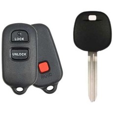 3버튼 리모컨 키체인 + 트랜스폰더 키 칩 DOT 44D 토요타 코롤라 20052008 포드악 매트릭스 FCC ID GQ43VT14T PN 89742AA030, 3버튼 리모컨 키체인 + 트랜스폰더 키 칩 DOT 44