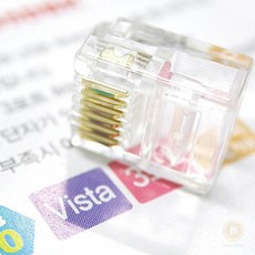 스토어-지유 플러그마스터 RJ12 6P6C 전화선 플러그 P6-001 통신플러그