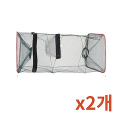 미꾸라지 새우 저수지 계곡용 지퍼 통발 52cm 대 2개 게망 민물통발