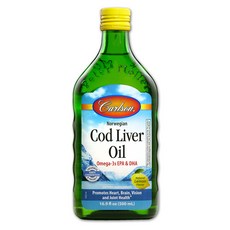 Carlson 挪威魚肝油 檸檬味, 1罐, 500ml