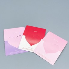 문구 엽서 카드 하트 디자인, 핑크