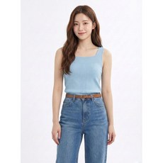 샤트렌 라이트블루 스퀘어라인 민소매 HCBMSW101