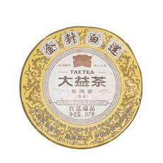 大益 金針白蓮 普洱熟茶 357克, 1個, 片