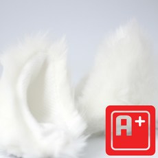 알탱고 귀여운 /털복실 고양이/ 헬멧 부착형 레포츠용 선물용, 화이트+화이트