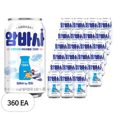 암바사 밀크소다, 360개, 345ml