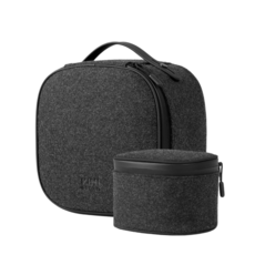 KIWI design P4 VR便攜收納包，適用於Quest 3/Quest 3S/Vision Pro，防震抗壓多層收納, 黑, 1個