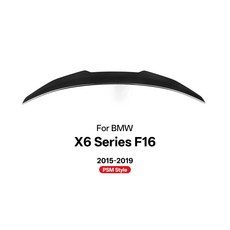 BMW X6 F16 2015-2019 리얼 카본 파이버 루프 스포일러 호환, PSM 스타일